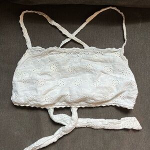 AMERICAN EAGLE crop top white